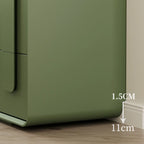 Armoire de rangement en bois composite vert de style minimaliste