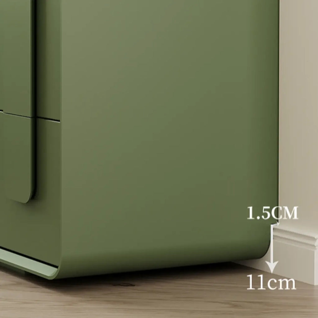 Armoire de rangement en bois composite vert de style minimaliste