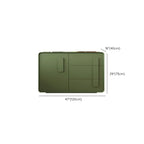 Armoire de rangement en bois composite vert de style minimaliste