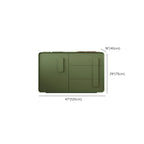 Armoire de rangement en bois composite vert de style minimaliste