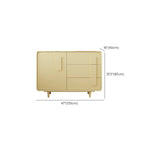 Armoire de rangement en bois composite vert de style minimaliste