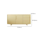 Armoire de rangement en bois composite vert de style minimaliste