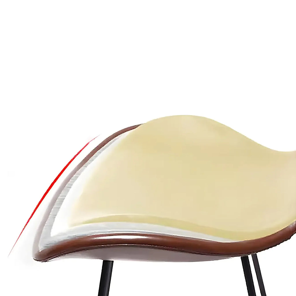 Tabourets de bar classiques en cuir marron selle, hauteur comptoir