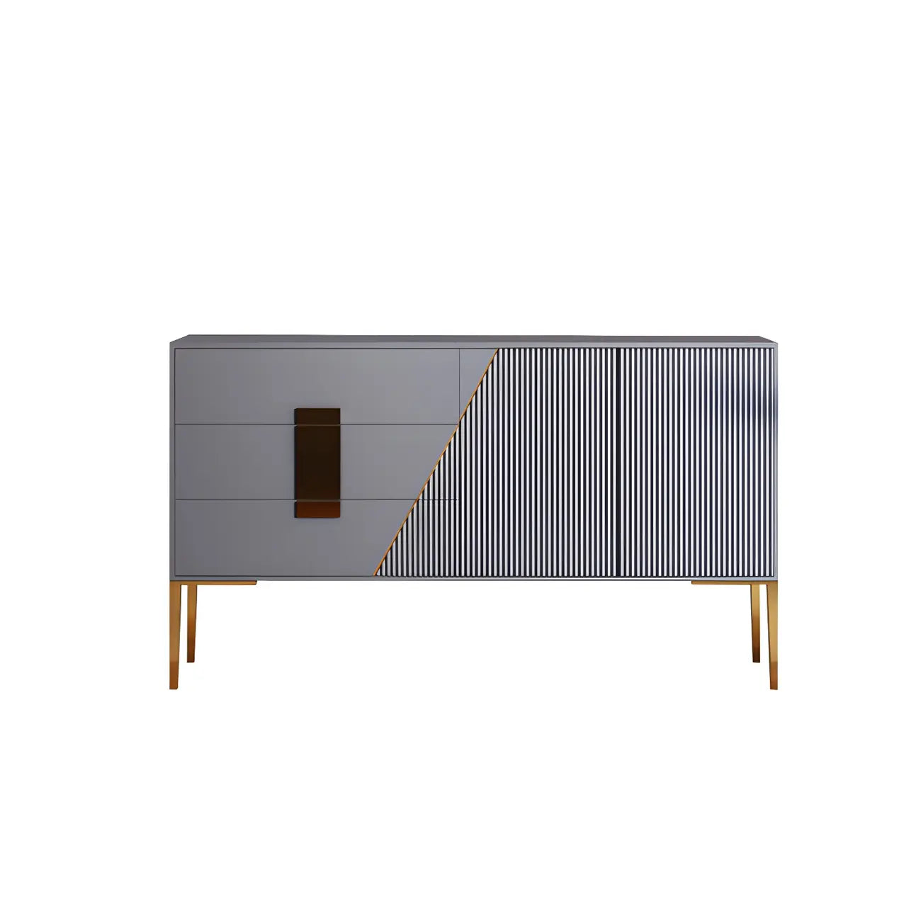Buffet élégant et raffiné en bois avec tiroirs