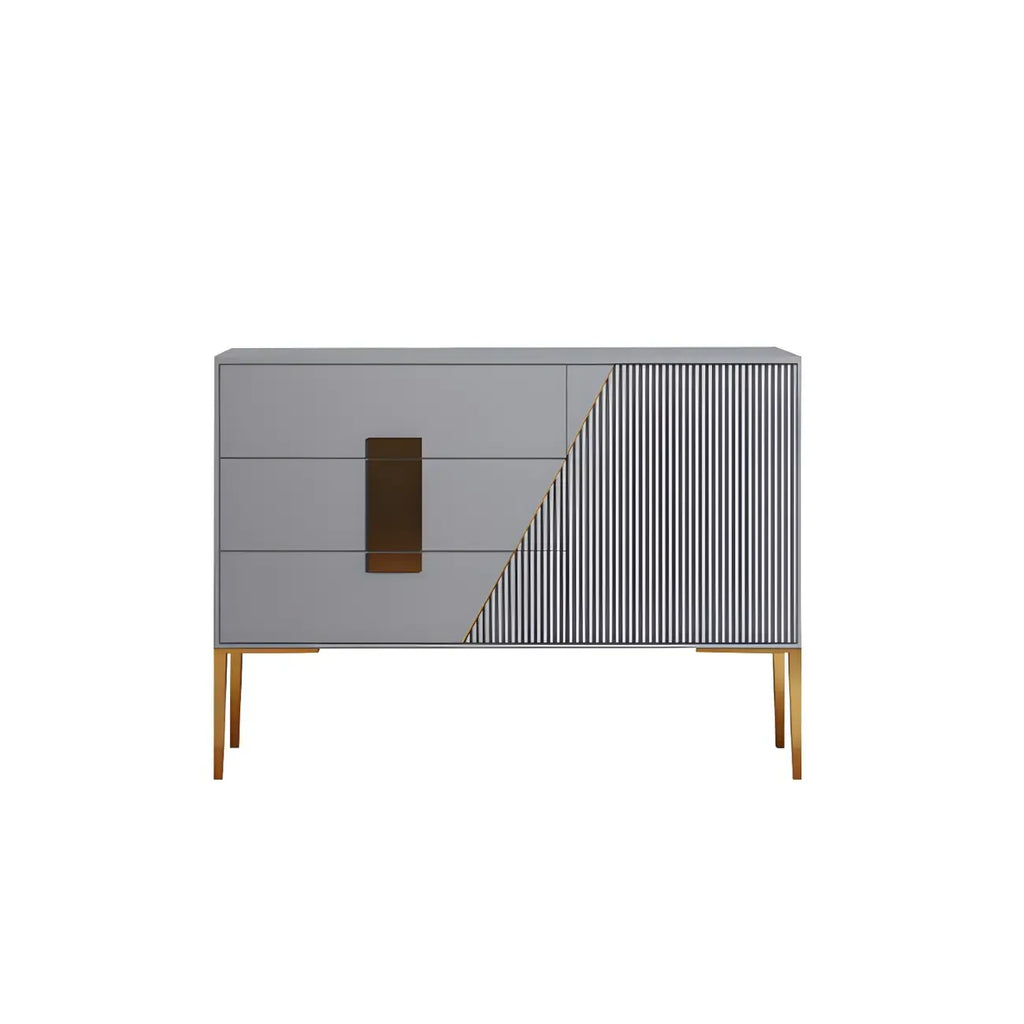 Buffet élégant et raffiné en bois avec tiroirs
