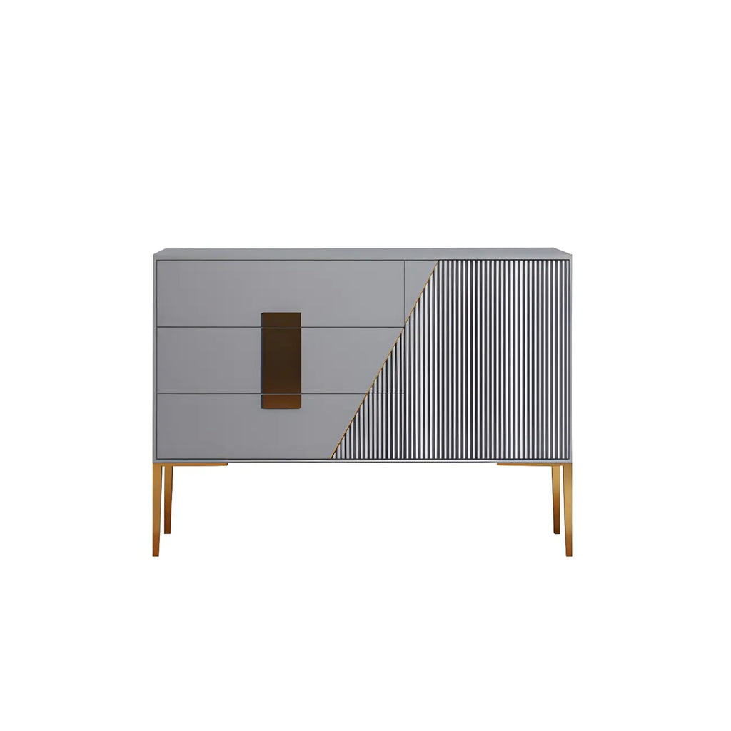 Buffet élégant et raffiné en bois avec tiroirs