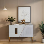 Buffet élégant et raffiné en bois avec tiroirs