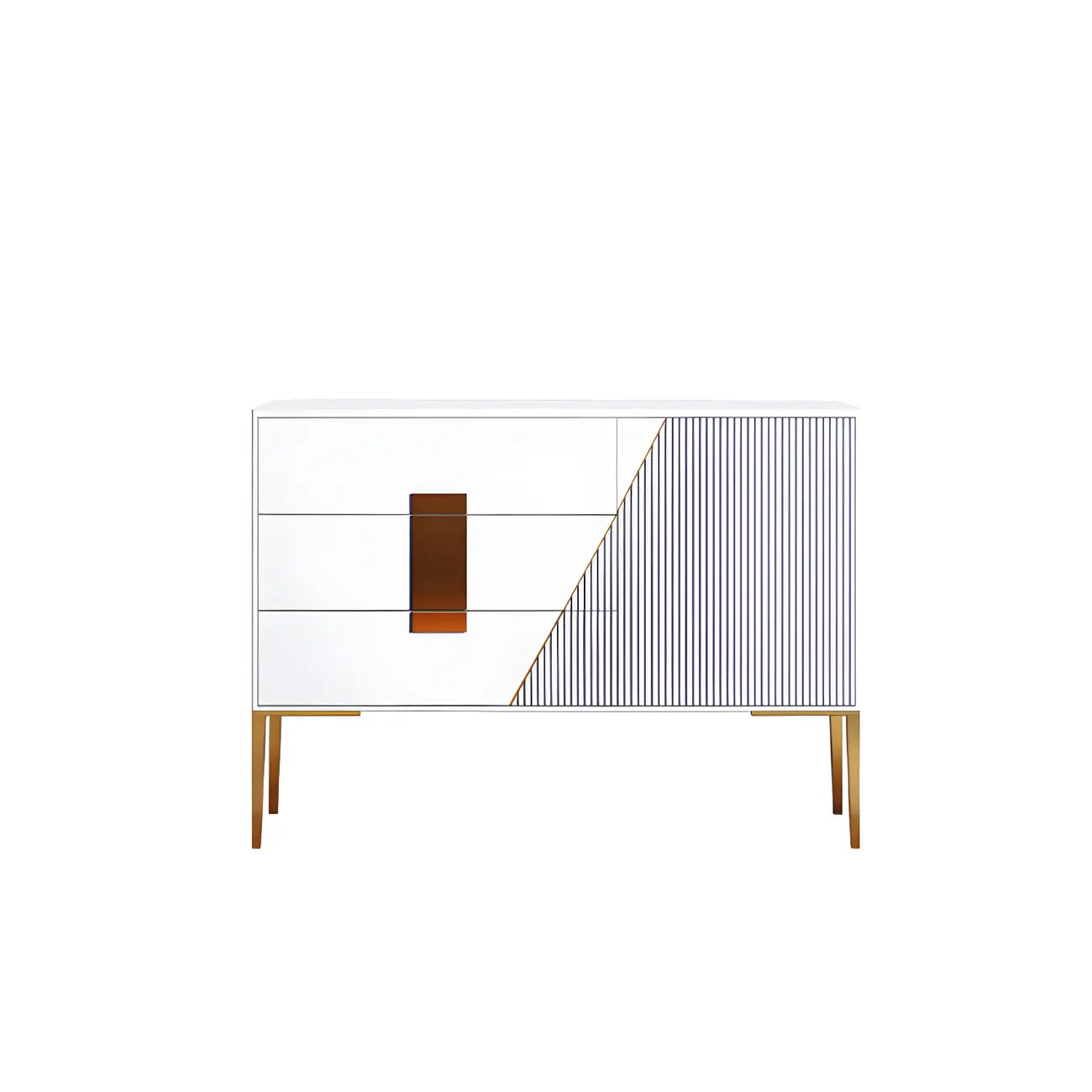 Buffet élégant et raffiné en bois avec tiroirs