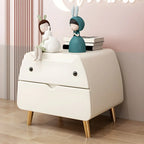 Table de chevet scandinave rose en forme de chat mignon avec 2 tiroirs
