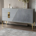 Buffet élégant et raffiné en bois avec tiroirs