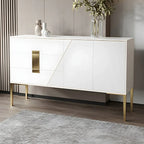 Buffet élégant et raffiné en bois avec tiroirs