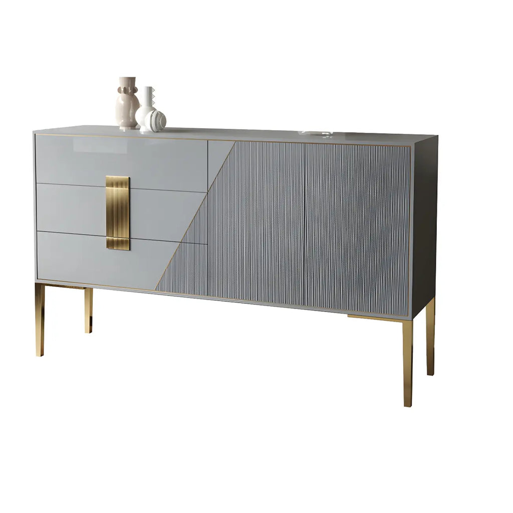 Buffet élégant et raffiné en bois avec tiroirs