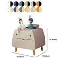 Table de chevet scandinave rose en forme de chat mignon avec 2 tiroirs