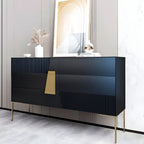 Buffet élégant en bois couleur expresso avec tiroirs