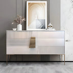 Buffet élégant en bois couleur expresso avec tiroirs