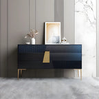 Buffet élégant en bois couleur expresso avec tiroirs