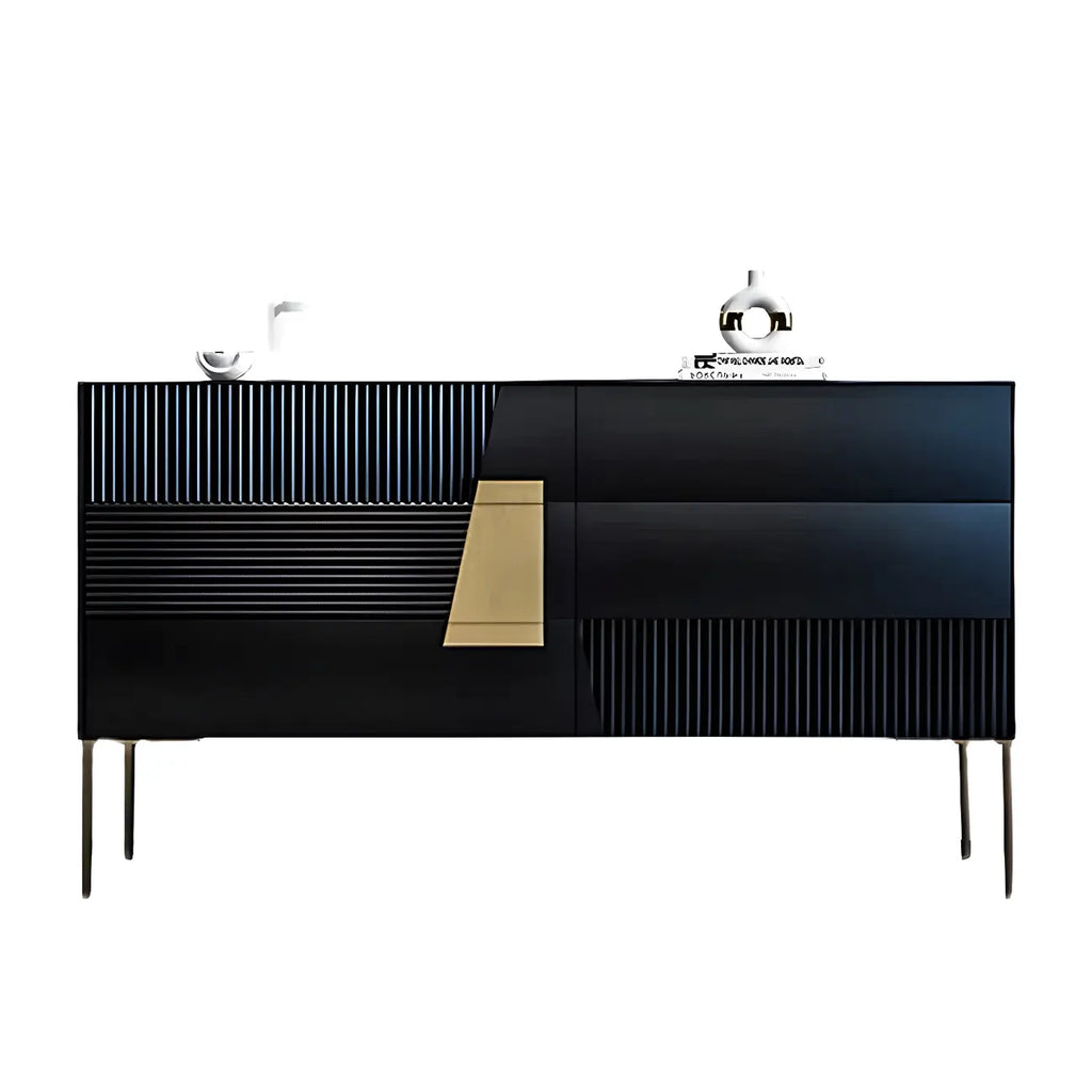 Buffet élégant en bois couleur expresso avec tiroirs
