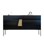 Buffet élégant en bois couleur expresso avec tiroirs