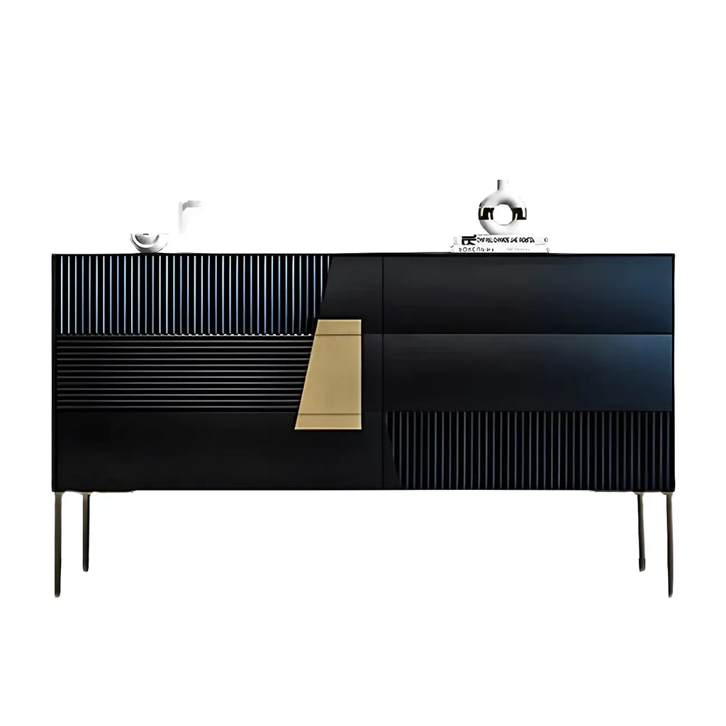Buffet élégant en bois couleur expresso avec tiroirs