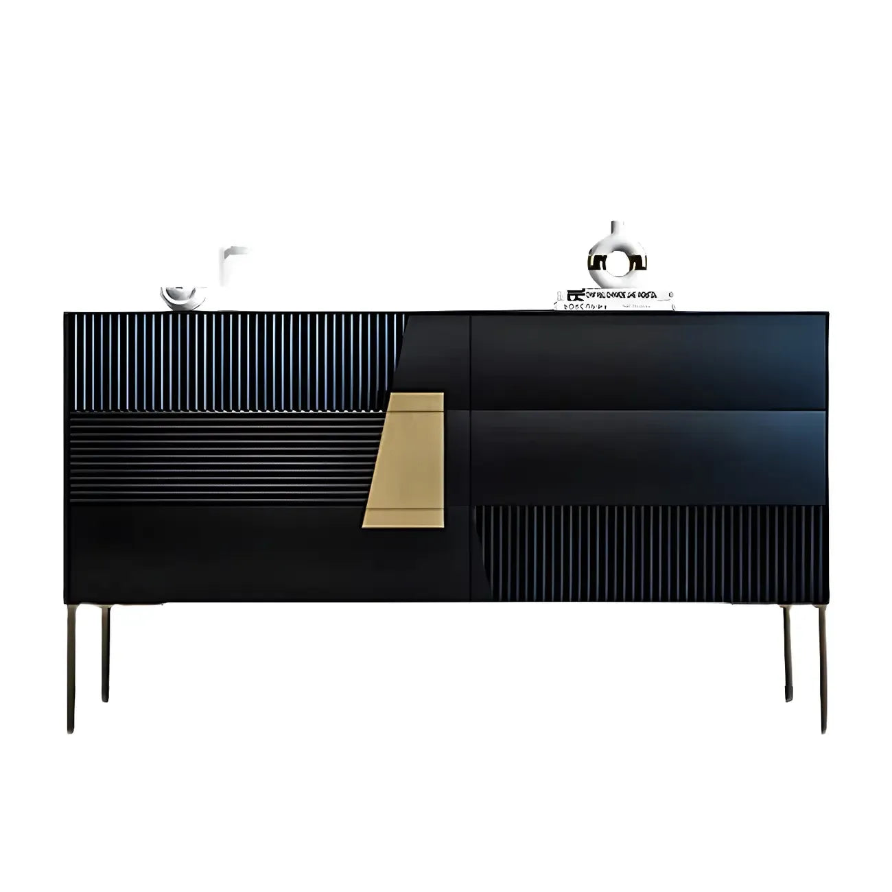Buffet élégant en bois couleur expresso avec tiroirs