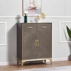 Buffet en bois élégant avec tiroirs et étagères réglables