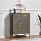 Buffet en bois élégant avec tiroirs et étagères réglables