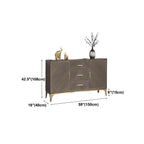 Buffet en bois élégant avec tiroirs et étagères réglables