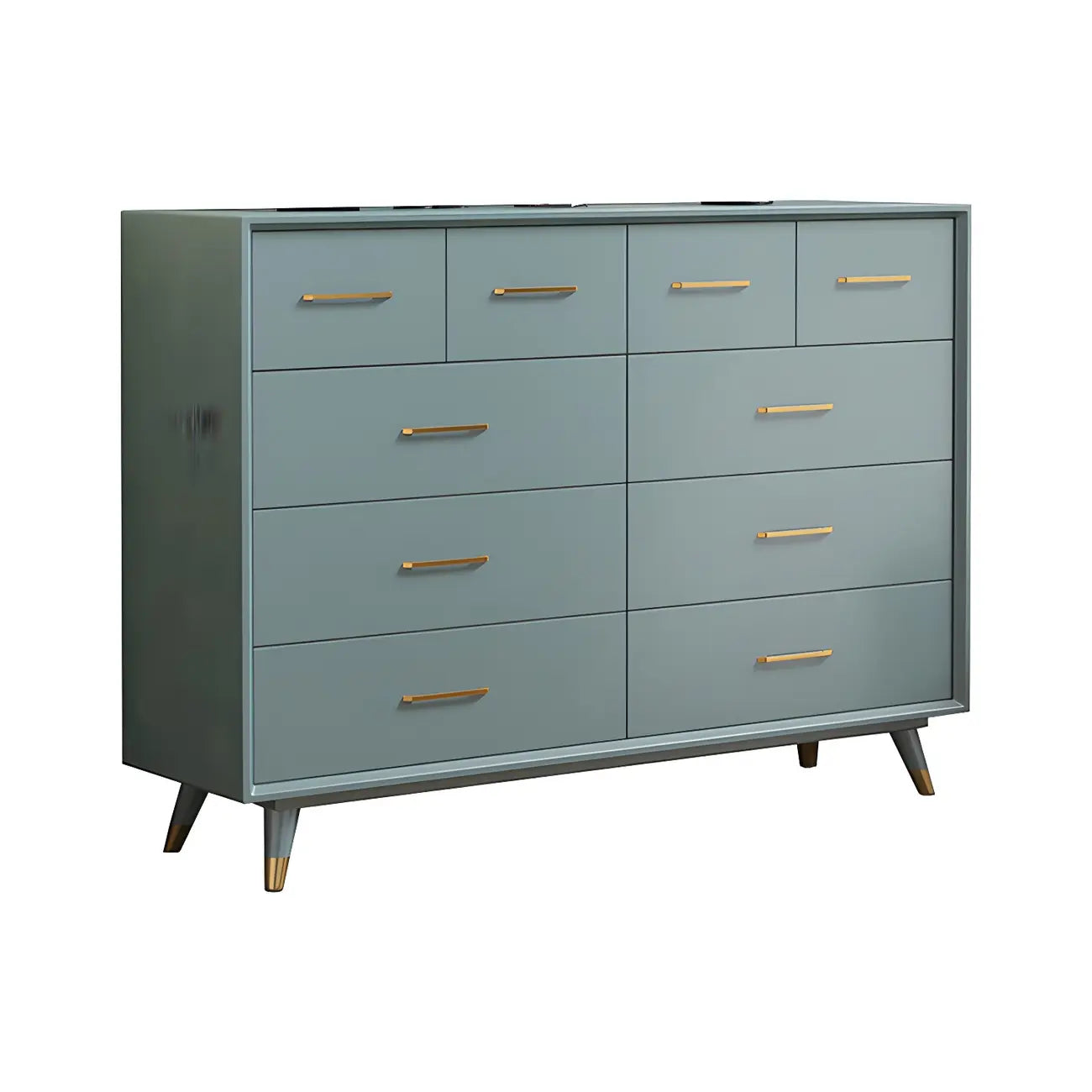 Buffet glamour en bois de bouleau avec plusieurs tiroirs