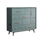 Buffet glamour en bois de bouleau avec plusieurs tiroirs
