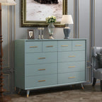 Buffet glamour en bois de bouleau avec plusieurs tiroirs