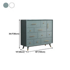 Buffet glamour en bois de bouleau avec plusieurs tiroirs