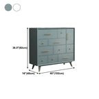 Buffet glamour en bois de bouleau avec plusieurs tiroirs