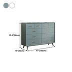 Buffet glamour en bois de bouleau avec plusieurs tiroirs