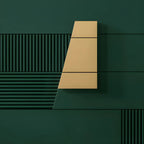 Buffet élégant en bois avec tiroirs, de couleur vert/gris