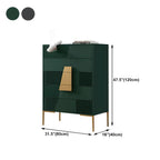 Buffet élégant en bois avec tiroirs, de couleur vert/gris
