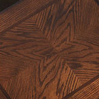 Table d'appoint en bois massif marron avec rangement pour salon