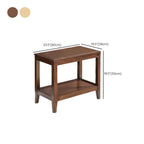 Table d'appoint moderne en bois brun avec rangement pour salon