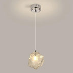 Suspension en cristal cubique irrégulier pour décoration intérieure moderne