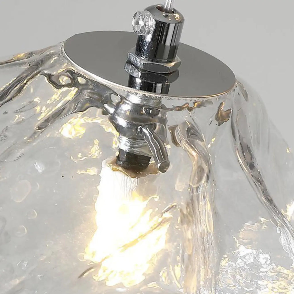 Suspension en cristal cubique irrégulier pour décoration intérieure moderne
