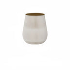 Table d'appoint ronde pliable blanche de style tambour avec rangement