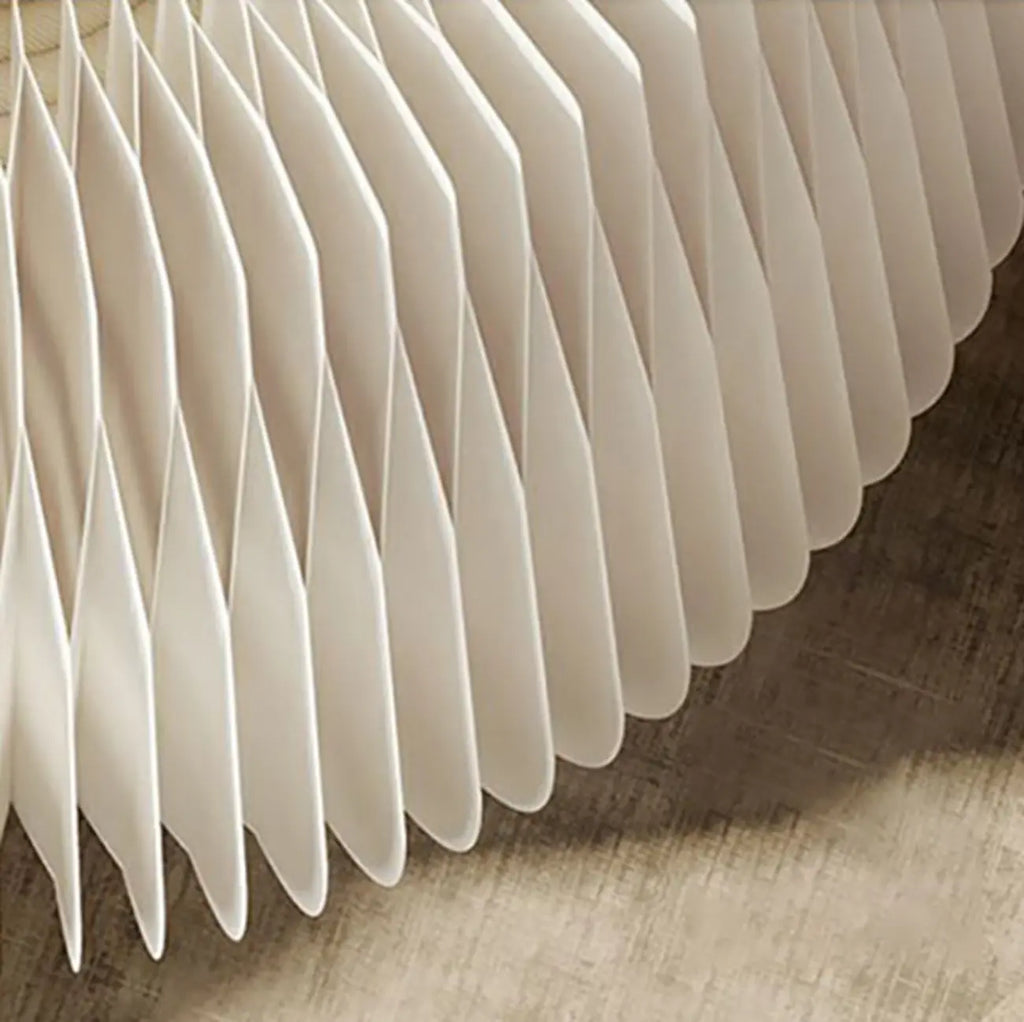 Table d'appoint ronde pliable blanche de style tambour avec rangement