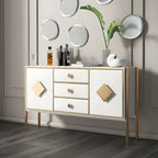 Buffet de luxe en bois avec 3 tiroirs et 2 placards
