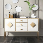 Buffet de luxe en bois avec 3 tiroirs et 2 placards