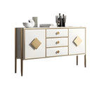 Buffet de luxe en bois avec 3 tiroirs et 2 placards