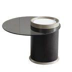 Table basse gigogne ronde en verre, moderne et élégante, disponible en 5 tailles