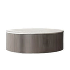 Table basse gigogne ronde en verre, moderne et élégante, disponible en 5 tailles