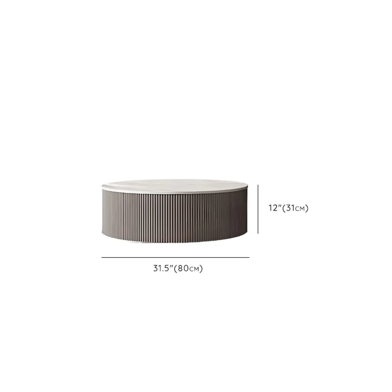 Table basse gigogne ronde en verre, moderne et élégante, disponible en 5 tailles