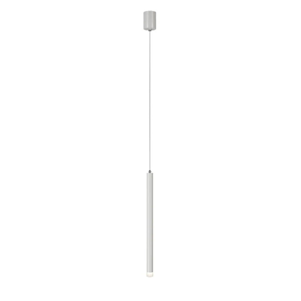 Suspension LED cylindrique en acrylique noir polyvalente de style nordique
