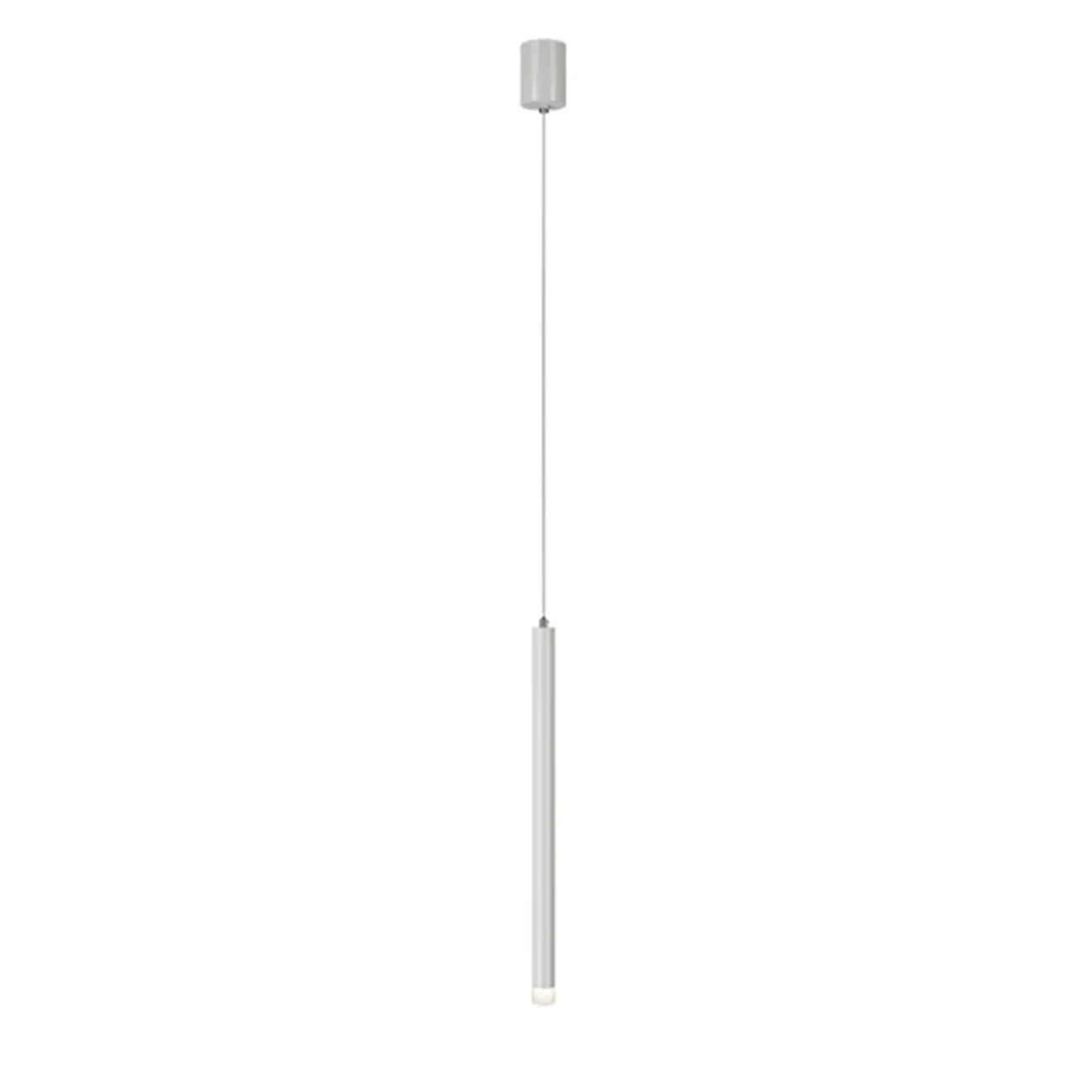 Suspension LED cylindrique en acrylique noir polyvalente de style nordique