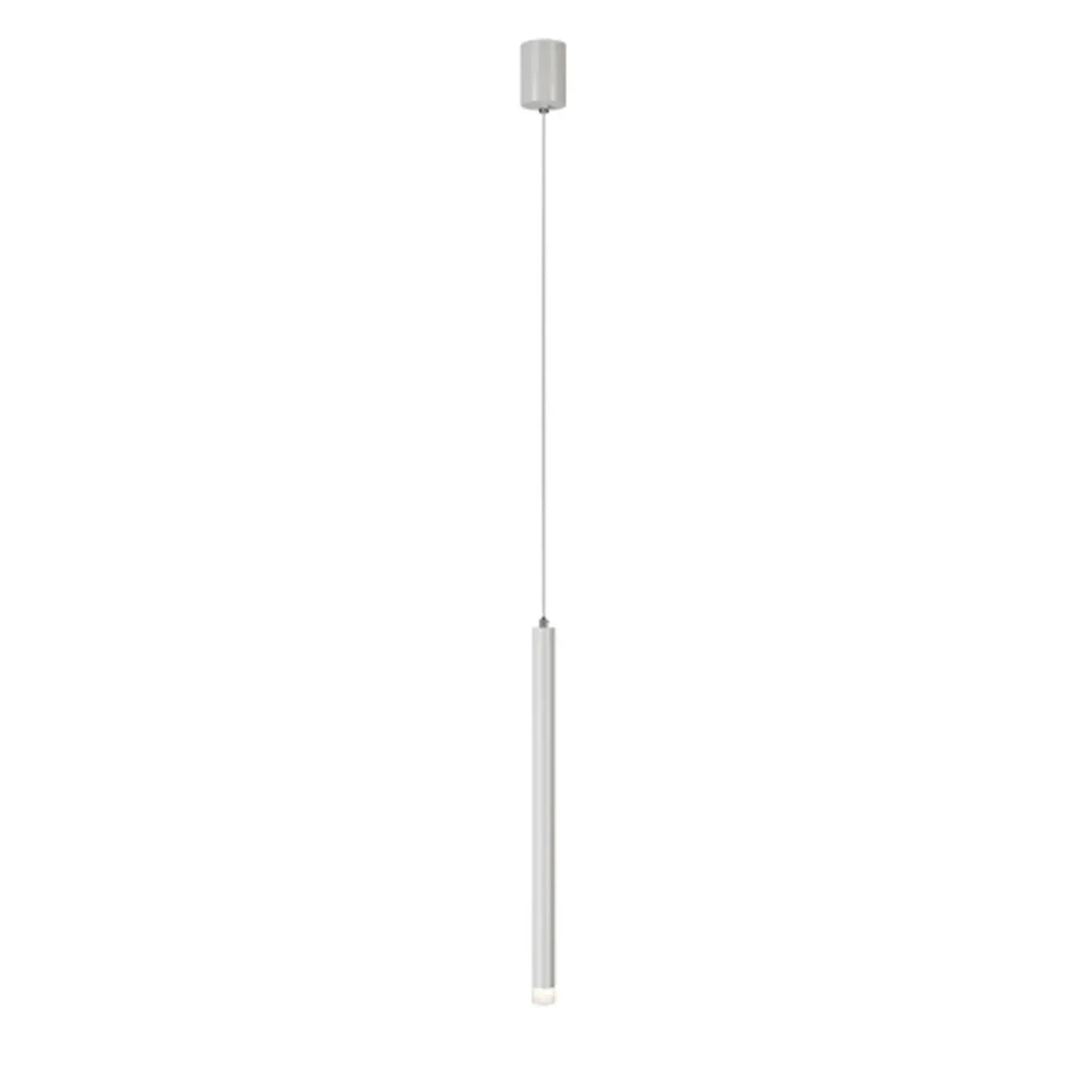 Suspension LED cylindrique en acrylique noir polyvalente de style nordique